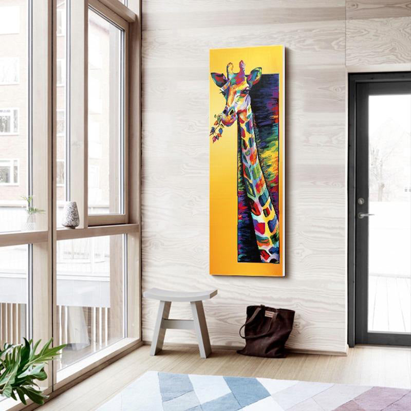 La Jirafa Colorida Lienzo Artístico 1 Pieza - ARTYHC™