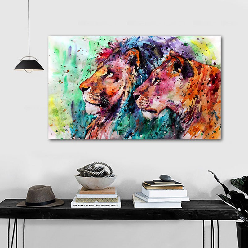 Perfiles Coloridos Lienzo Artístico 1 Pieza - ARTYHC™