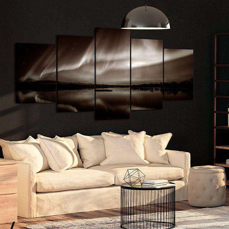 Aurora Boreal Lienzo Artístico 5 Piezas - ARTYHC™