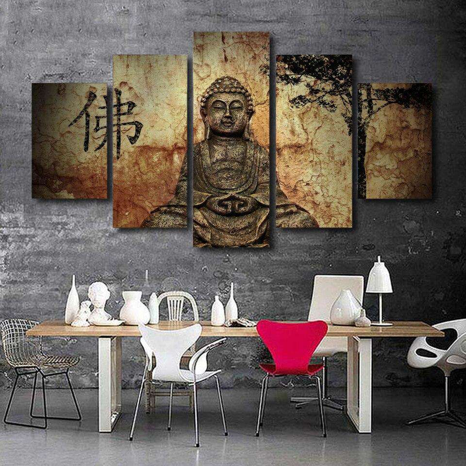 Zen Buda Lienzo Artístico 5 Piezas - ARTYHC™