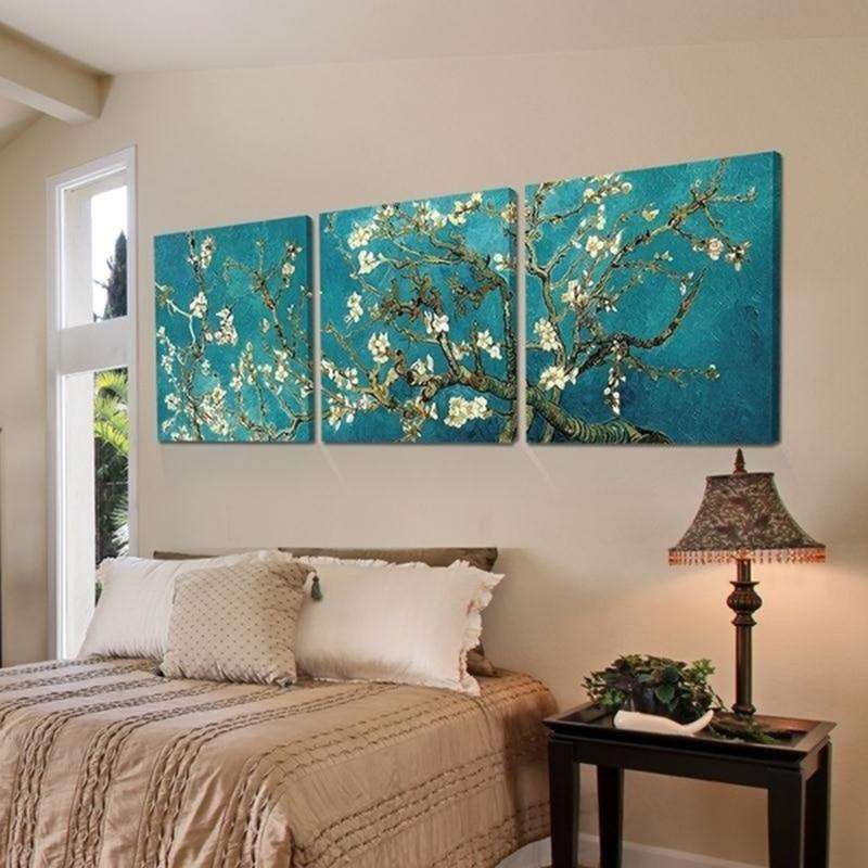 Árbol de la Suerte Van Gogh Lienzo Artístico 3 Piezas - ARTYHC™