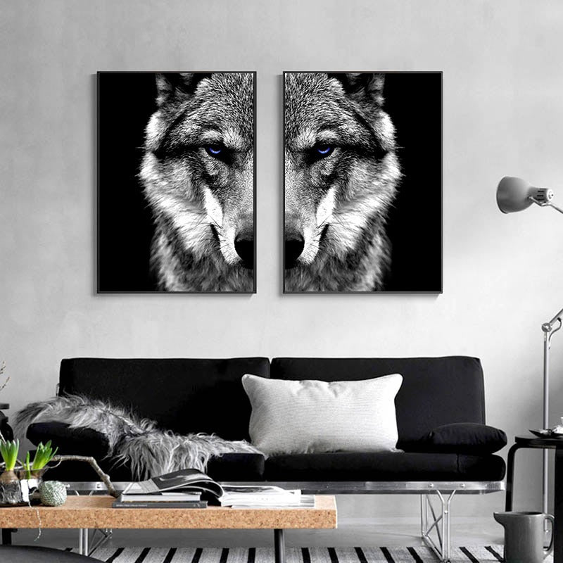 La Mirada del Lobo Lienzo Artístico 1 o 2 Piezas - ARTYHC™